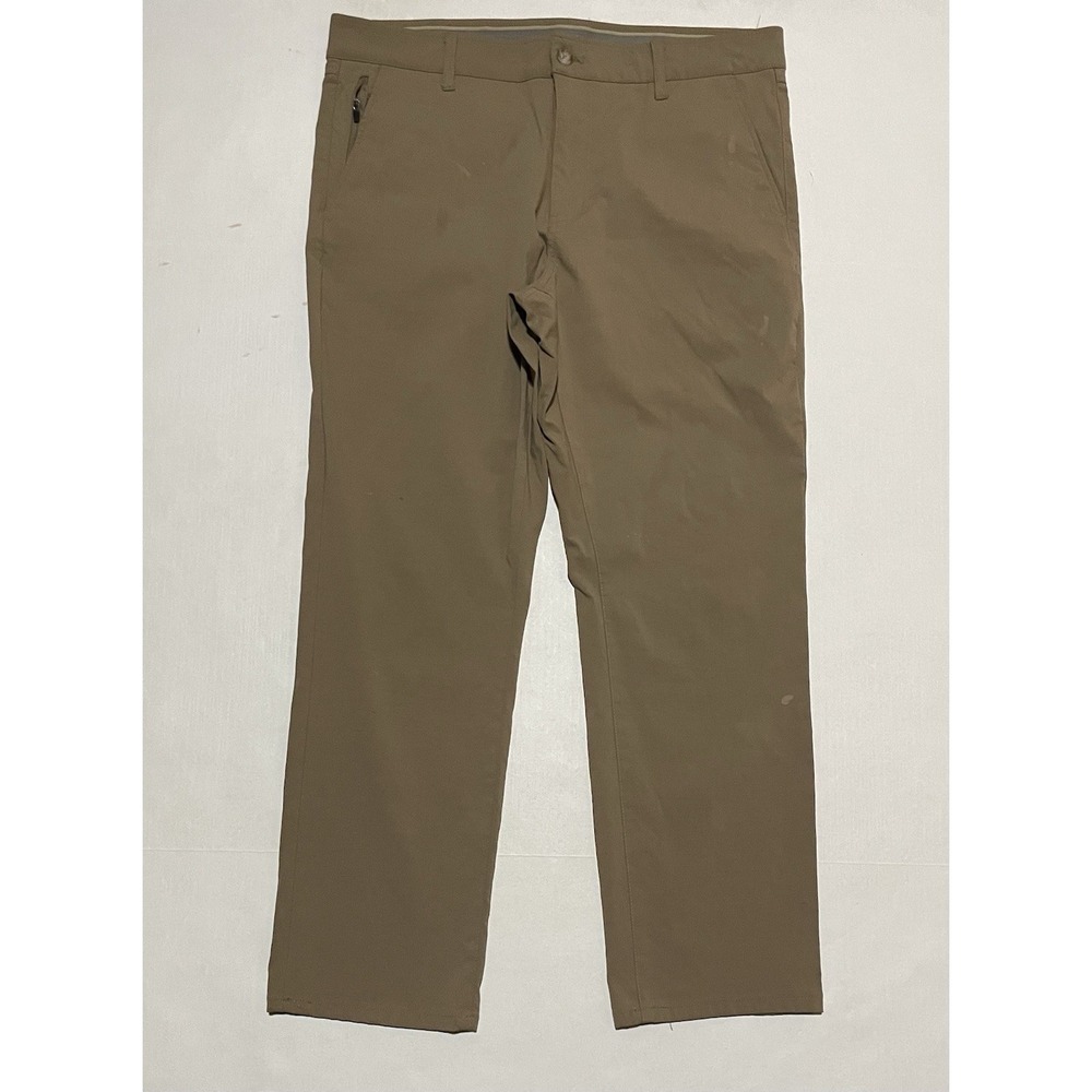 Weatherproof Vintage Mens Pants Size 36 x 29 Tan Khaki Slim Straight Regular Fit